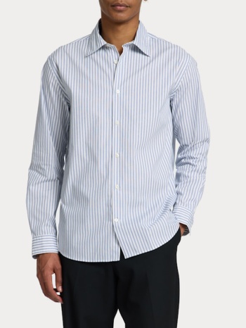 πουκαμισο selected slhregriley stripe ls bright white/navy σε προσφορά