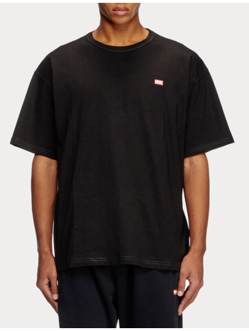 t-shirt diesel t-box-r30 round neck black diesel σε προσφορά