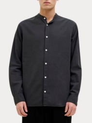 πουκαμισο jack & jones jjebreeze linen blend band ls black jack&jones