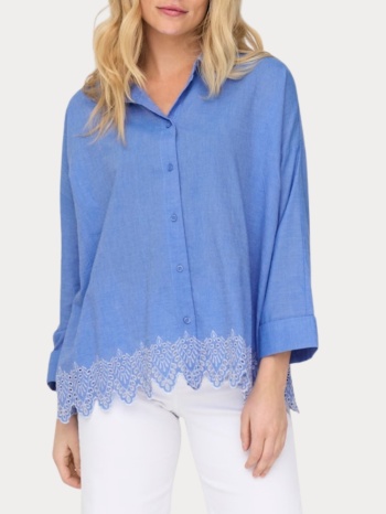 πουκαμισο only graces tulum ls emb wvn blue bonnet only σε προσφορά
