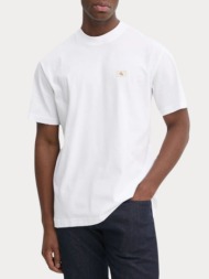 t-shirt calvin klein woven label relaxed tee bright white calvin klein