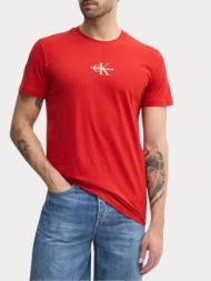 t-shirt calvin klein monogram regular fit deep magma calvin klein