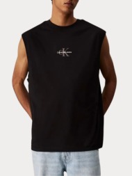 tank top calvin klein embro logo black calvin klein