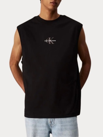 tank top calvin klein embro logo black calvin klein σε προσφορά