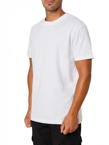t-shirt calvin klein institutional tee bright white calvin σε προσφορά
