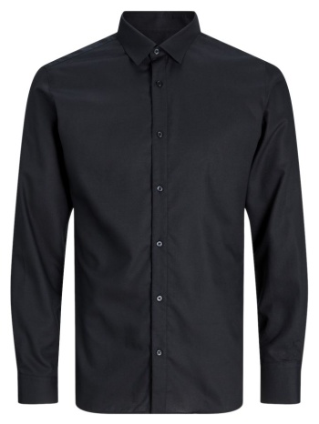 πουκαμισο jack & jones jjjoe structure shirt ls aw24 black σε προσφορά
