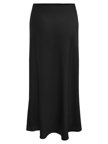 φουστα only chigo ankle satin skirt black only σε προσφορά