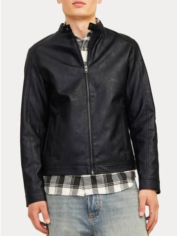 jacket jack & jones jjedylan clean pu black jack&jones σε προσφορά