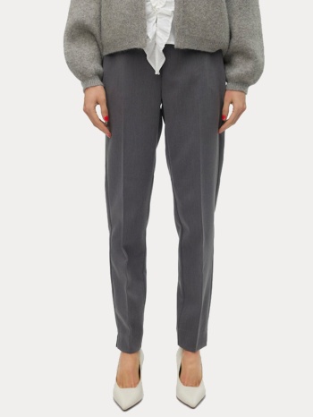 παντελονι vero moda vmbeate hw tapered pant medium grey σε προσφορά