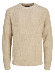 πλεκτο jack & jones jorcody knit crew neck humus jack&jones