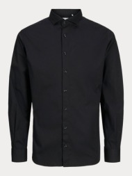 πουκαμισο jack & jones jprblajaxon stretch shirt l/s black jack&jones