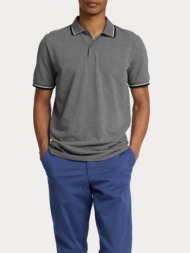 πολο selected slhslim-atlas sport ss medium grey melange selected