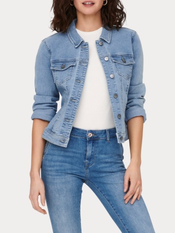 denim jacket only wonder light blue denim only σε προσφορά