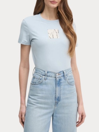 t-shirt calvin klein front photo graphic niagara mist σε προσφορά