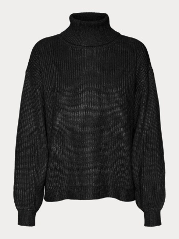 πλεκτα vero moda vmamelia ls cowlneck pullover black vero σε προσφορά