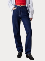 τζιν calvin klein authentic slim straight denim rinse blue calvin klein