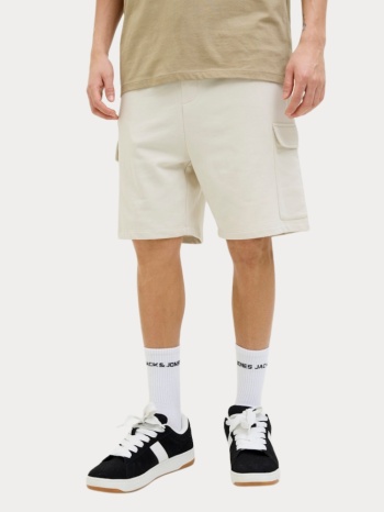 βερμουδα jack & jones jpstkane script sweat shorts mid σε προσφορά