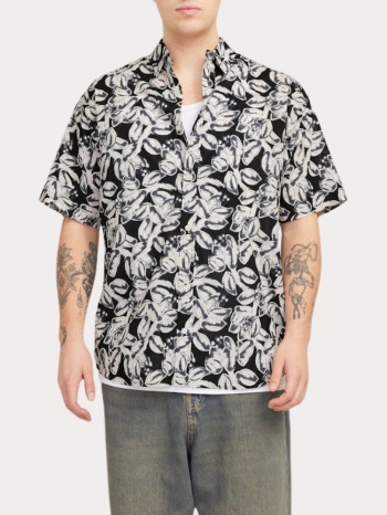 πουκαμισο jack & jones jorjoshua split aop ss ln black σε προσφορά