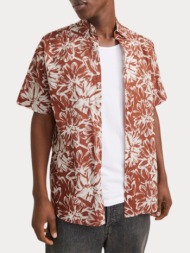 πουκαμισο jack & jones jorjoshua split aop shirt ss ln arabian spice jack&jones