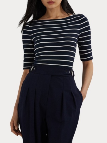 γυναικειο top polo ralph lauren judy elbow sleeve boatneck σε προσφορά