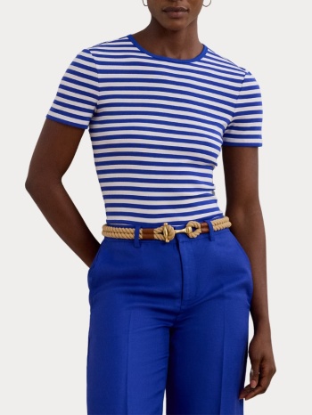 γυναικειο t-shirt polo ralph lauren alli striped stretch σε προσφορά