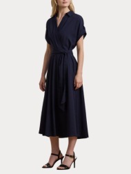 γυναικειο φορεμα polo ralph lauren fratillio s/s day dress lighthouse navy polo ralph lauren