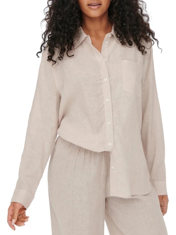 πουκαμισο only tokyo l/s linen blend shirt pnt moonbeam only σε προσφορά
