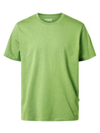 t-shirt selected slhaspen slub ss o-neck tee epsom selected σε προσφορά