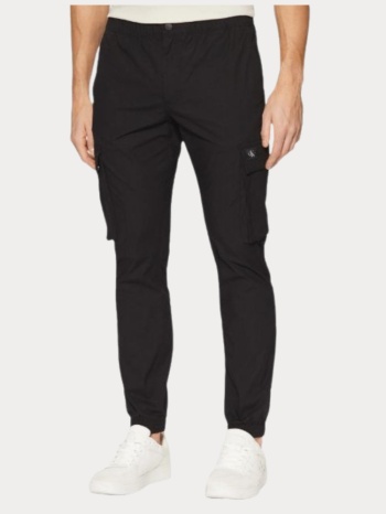 παντελονι calvin klein skinny cargo black calvin klein σε προσφορά