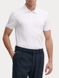 πολο calvin klein ss smooth cotton solid brilliant white calvin klein
