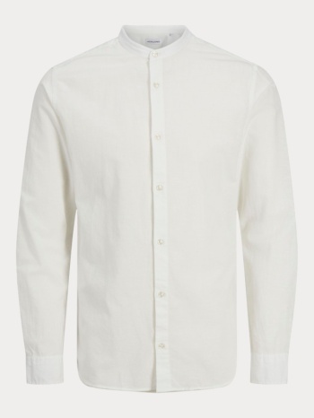 πουκαμισο jack & jones jjebreeze linen blend band ls white σε προσφορά