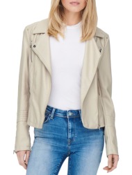 faux leather biker only ...