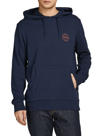 φουτερ jack & jones jjeshark sweat hood navy blazer σε προσφορά
