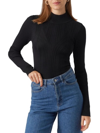 ζιβαγκο vero moda sally ls highneck pullover black vero moda σε προσφορά