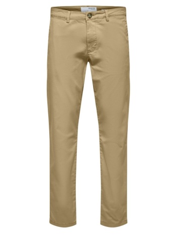 παντελονι selected slh175-slim new miles flex pant greige σε προσφορά