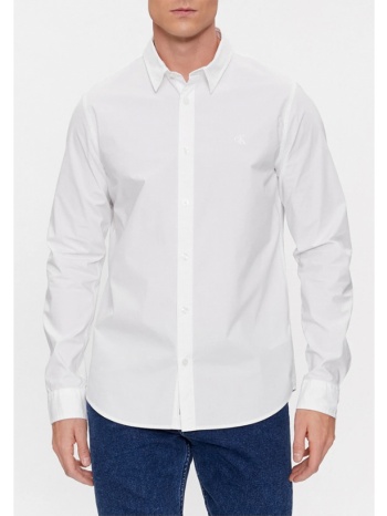 πουκαμισο calvin klein stretch slim fit bright white calvin σε προσφορά