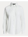 γυναικειο πουκαμισο polo ralph lauren stretch cotton shirt l/s bsr-ws white polo ralph lauren