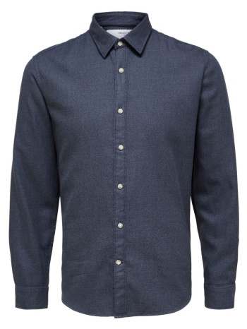 πουκαμισο selected slhslimrobin shirt ls w camp blue σε προσφορά