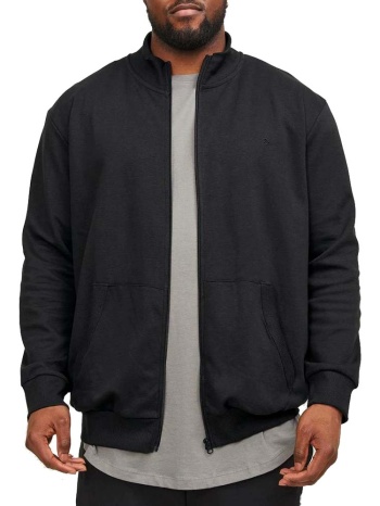ζακετα jack & jones jjepaulos sweat zip pls black (μεγαλα σε προσφορά