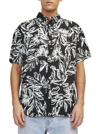 πουκαμισο jack & jones jorlafayette aop ss ln black σε προσφορά