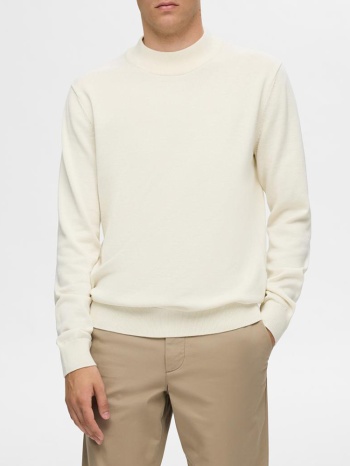 ζιβαγκο selected slhrobert ls knit mock neck tofu selected σε προσφορά