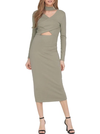 φορεμα only na l/s cut dress box jrs silver sage beige only σε προσφορά