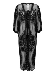 kimono only carla embroidered lace acc black only