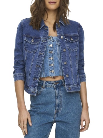 denim jacket only wonder medium blue denim only σε προσφορά