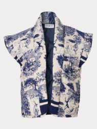 γιλεκο cache cache blue/beige cache cache