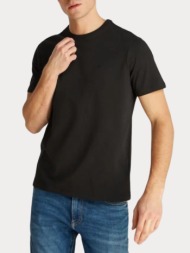t-shirt calvin klein smooth cotton solid crew neck tee black calvin klein