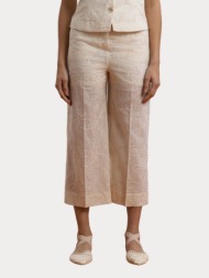 ζιπ κιλοτ ezzea embroidered beige ezzea