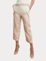 παντελονι ezzea sequin detail beige ezzea