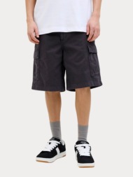 βερμουδα jack & jones jpstkarl avery cargo shorts mid black jack&jones