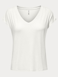 top only rilla s/s v-neck cloud dancer white only